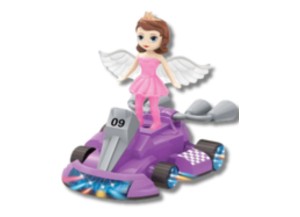 BONECA SOPHIA NO CARRINHO COM ASAS