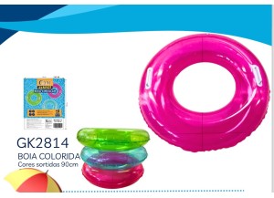 BOIA COLORIDA TRANSP CIRCULAR  INFLAVEL 90 CM GK2814
