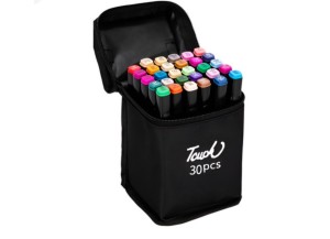 KIT 30 CORES CANETAS PONTA DUPLA jb-1001