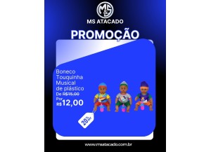 BONECA MUSICAL chupeta DE PLASTICO NA SACOLA